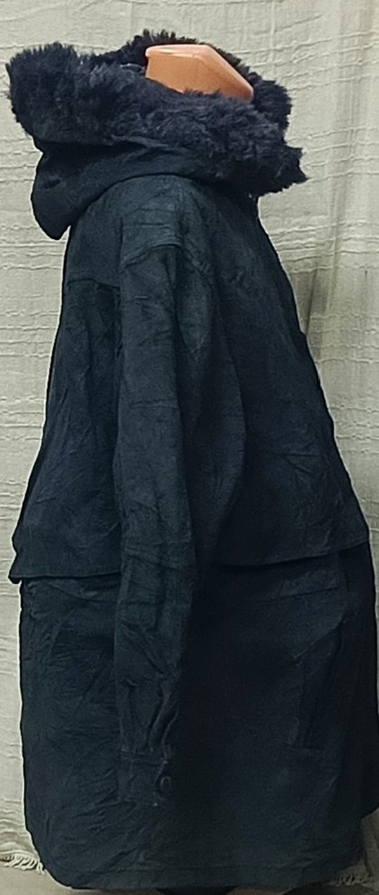 vintage 50/52 beden gerçek süet deri mon - Görsel 4