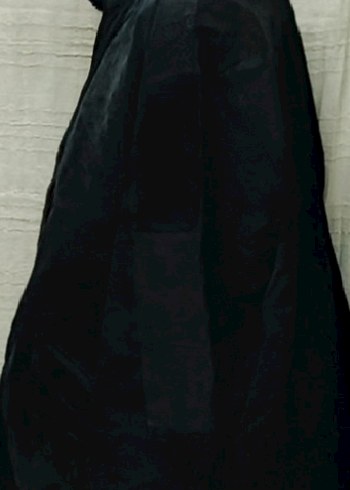 vintage l beden gerçek sırt deri mont - Görsel 2