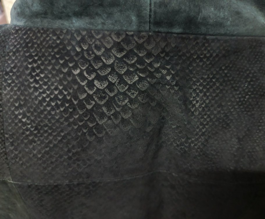 vintage l beden gerçek sırt deri mont - Görsel 4