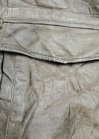 new sportswear 54 beden gerçek deri ceke - Görsel 5