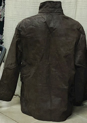 new sportswear 54 beden gerçek deri ceke - Görsel 3
