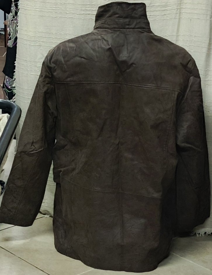 new sportswear 54 beden gerçek deri ceke - Görsel 3