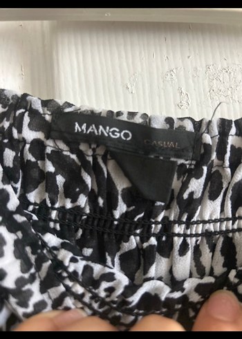Mango Volanlı Zebra Desenli Mini Etek