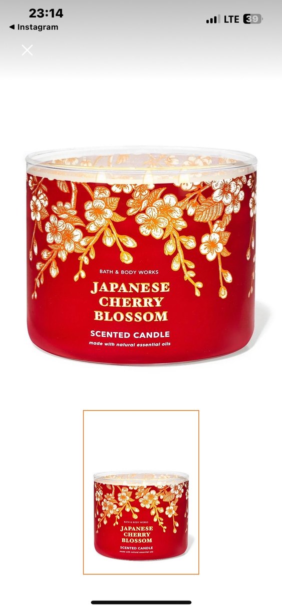 Japon Kiraz Çiçeği Kokulu Mum - Görsel 4