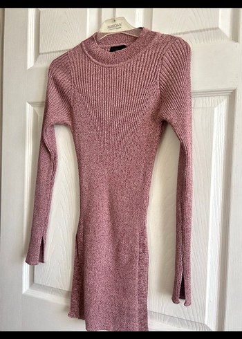 Pembe Yarım Balıkçı Yaka Triko Kadın Kazak - Görsel 4