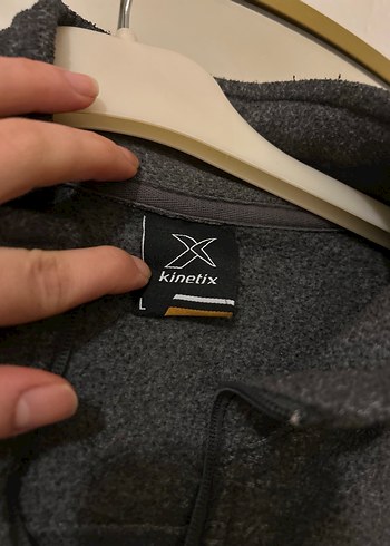 Fermuarlı Gri kadın Polar Sweatshirt - Görsel 5