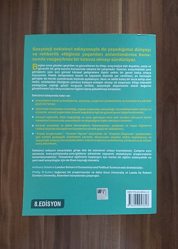  Beden Sosyoloji - Anthony Giddens & Philip W. Sutton