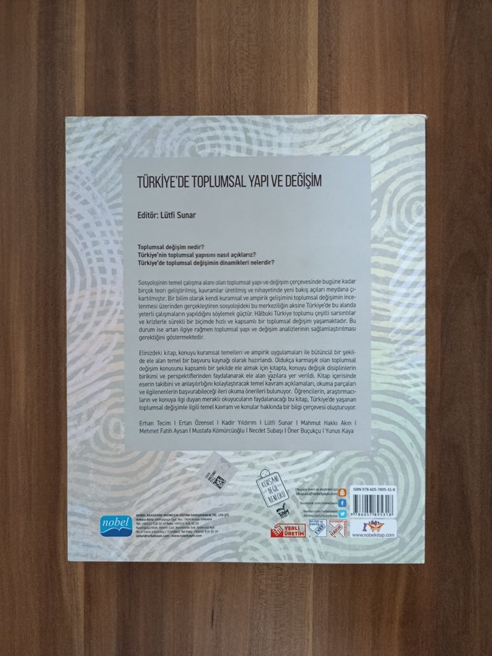 Türkiye'de Toplumsal Yapı ve Değişim Kitabı - Görsel 3