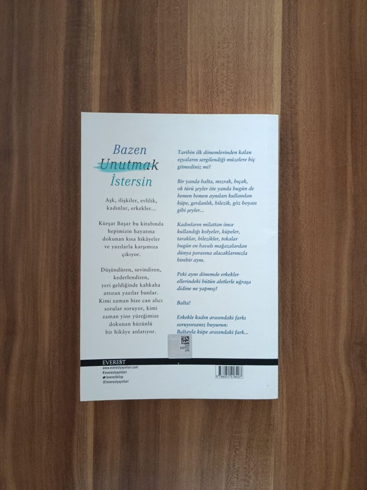 Kürşat Başar - Bazen Unutmak İstersin Kitabı - Görsel 2