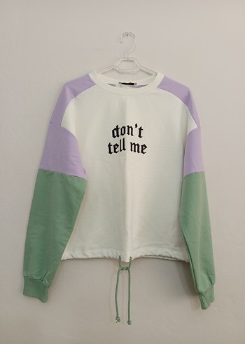 Kadın Pastel Renkli Uzun Kollu Sweatshirt
