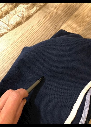 Tommy Hilfiger Düğmeli Mavi Kadın Midi Blazer Ceket