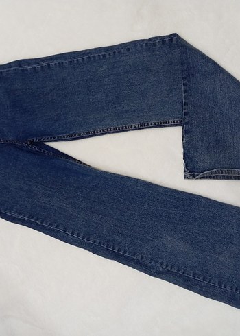 Kadın Lacivert Denim Pantolon palazzo model