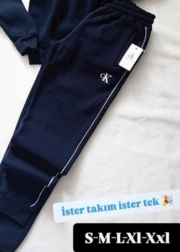 Ck üç iplik sardonlu eşofman - Görsel 2