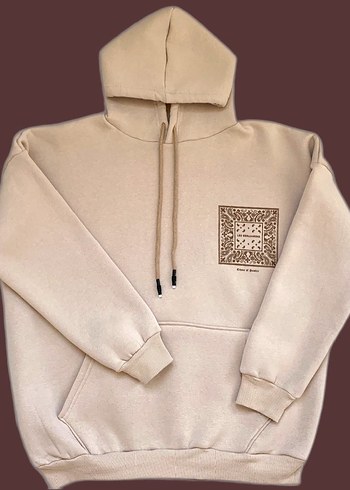 Les Benjamins Les Benjamins Oversize Bej Uzun Kollu Kadın Sweatshirt