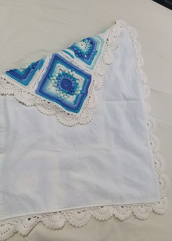 Mavi Renkli Bağlama Desenli Battaniye - Görsel 3