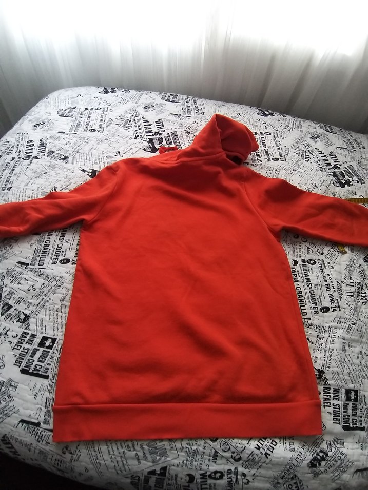 Turuncu Kapüşonlu Erkek Sweatshirt - Görsel 3