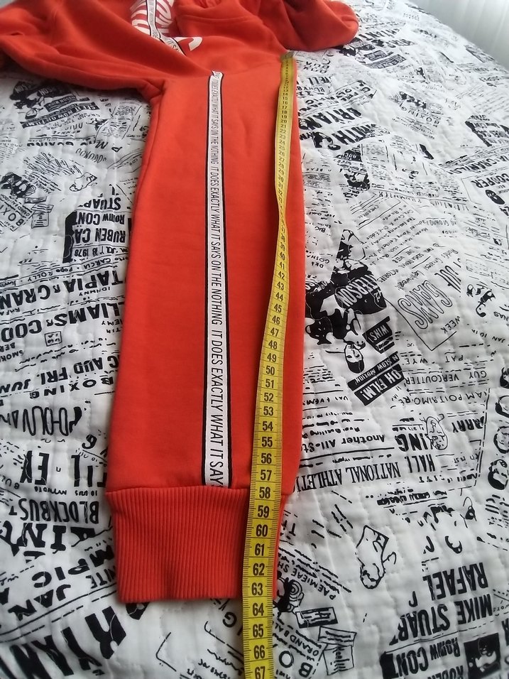 Turuncu Kapüşonlu Erkek Sweatshirt - Görsel 5