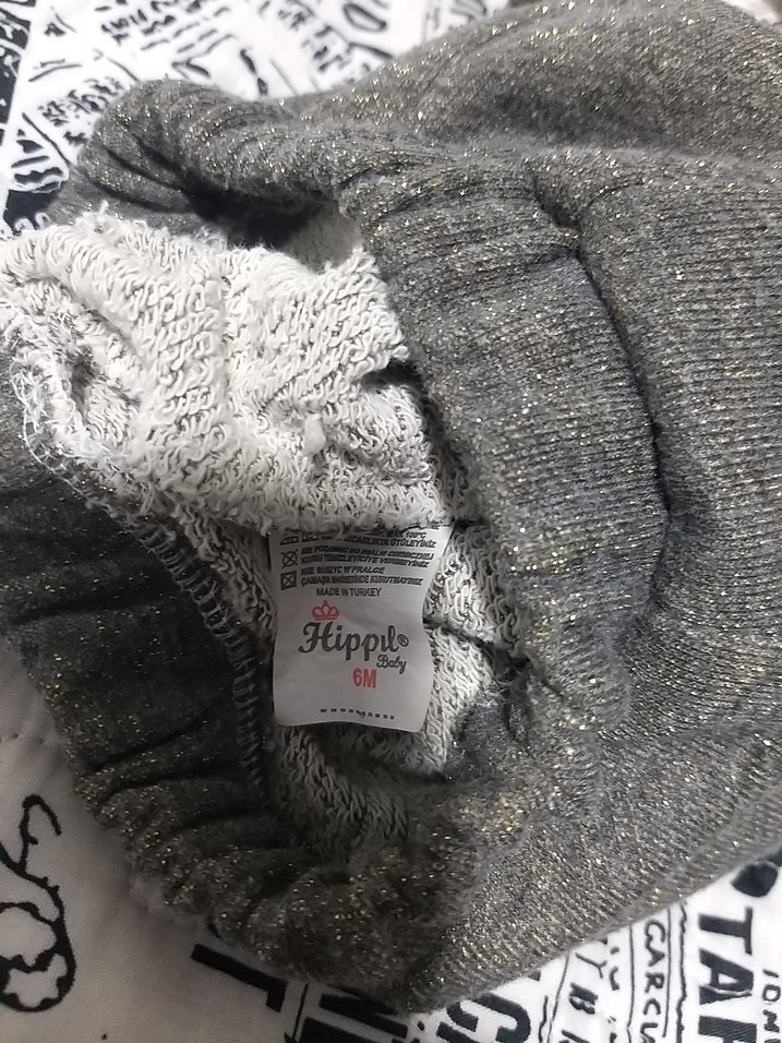 Gri Kürklü Kolsuz Bebek Kız Takımı - Görsel 3