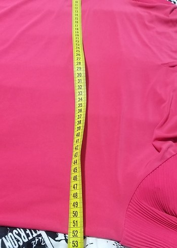 Fuşya  Fırfırlı Yüksek Yakalı Kadın Bluz - Görsel 4