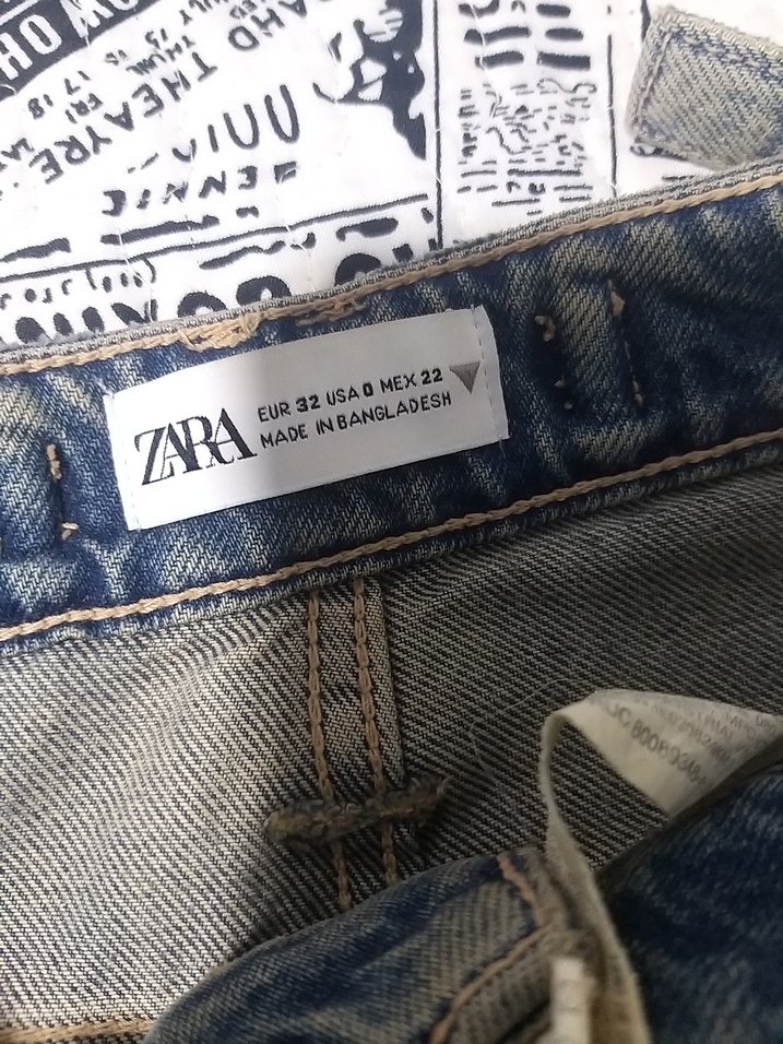 Kadın Bol Kesim Kargo Kot Pantolon - Görsel 4