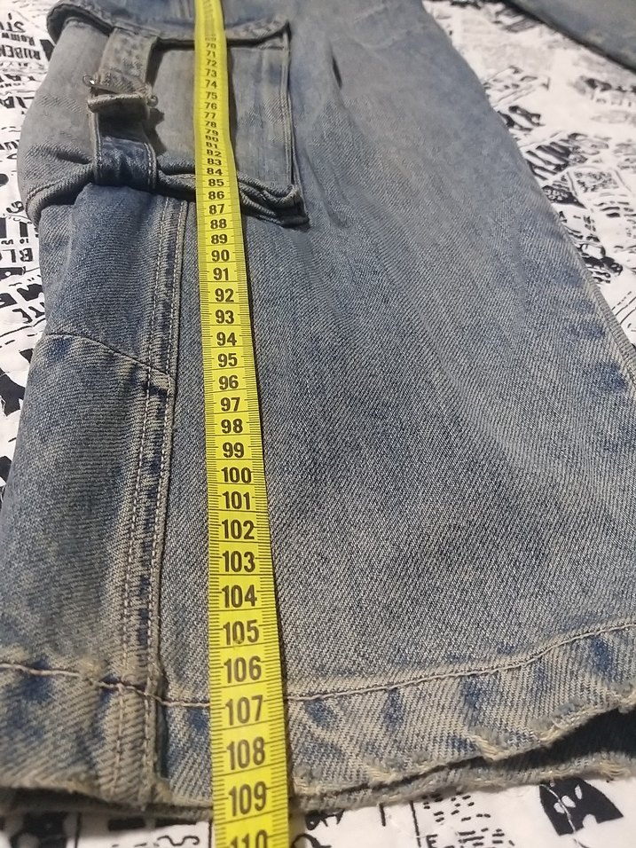 Kadın Bol Kesim Kargo Kot Pantolon - Görsel 5