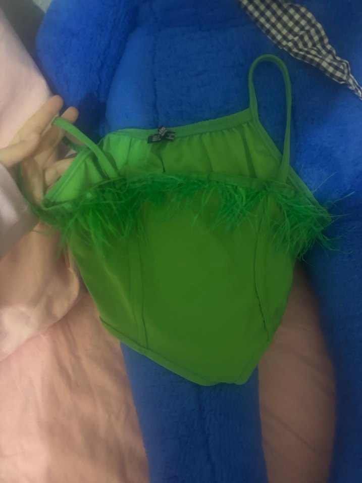 Yeşil Drapeli Mini Büstiyer - Görsel 2