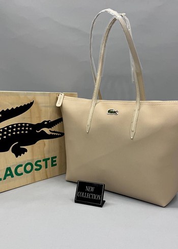  Beden Lacoste Siyah Deri Kadın Çanta
