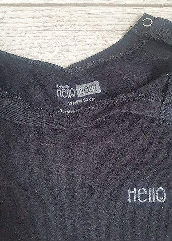 Düğmeli Siyah Erkek Çocuk Tişört - Görsel 2