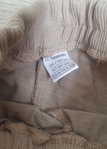 Bej Keten Rahat Kesim çocuk Pantolon - Görsel 2