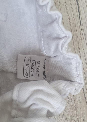 Beyaz Keten erkek çocuk Pantolon - Görsel 3