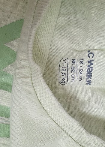 Yeşil Kısa Kollu Baskılı Tişört - Görsel 2