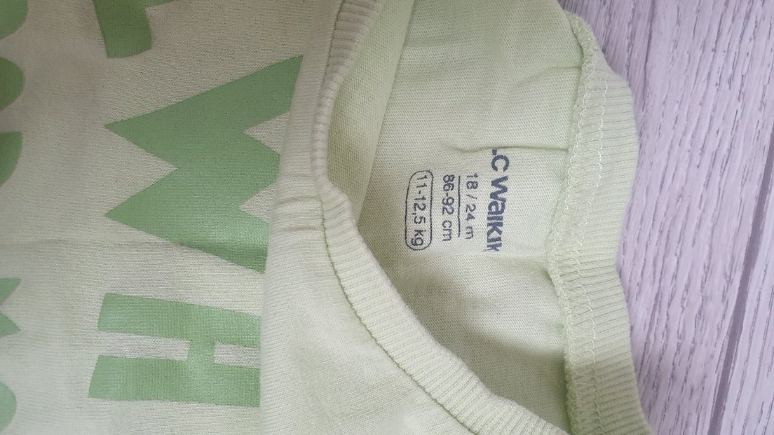 Yeşil Kısa Kollu Baskılı Tişört - Görsel 2