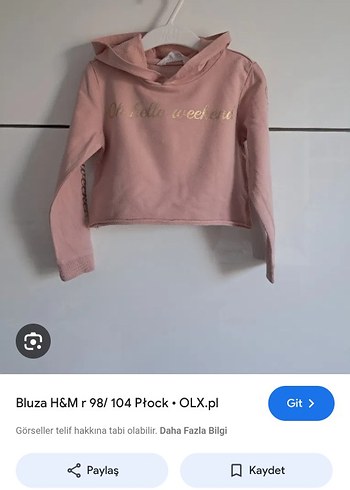 Pembe Kapüşonlu Sweatshirt
