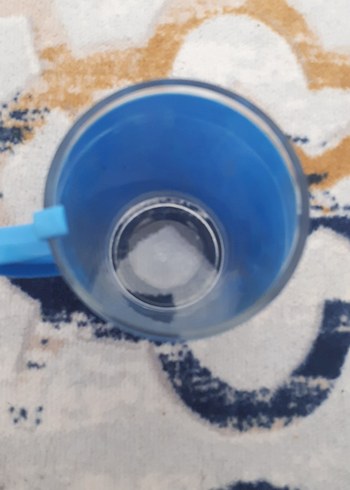 Gülümseyen Yüzlü Mavi Renkli Bardak - Görsel 2