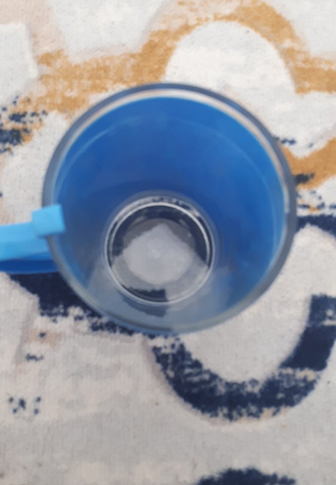 Gülümseyen Yüzlü Mavi Renkli Bardak - Görsel 2