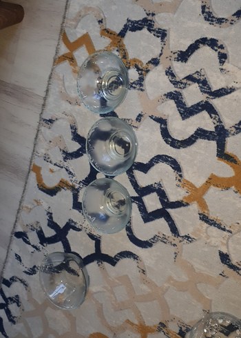 Gri-Mavi Düz Cam Kase - Görsel 2