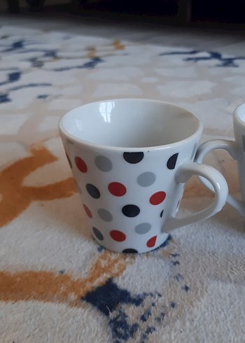 Beyaz Puanlı Seramik Fincan Seti - Görsel 3