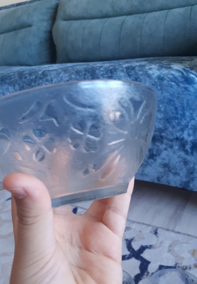 Şeffaf Cam Küçük Kase Seti - Görsel 2