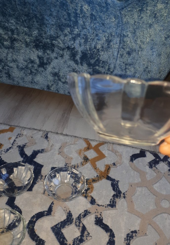 Mavi Cam Küçük Kase - Görsel 4