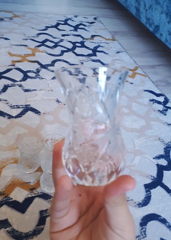 İşlemeli Kristal Bardak Seti - Görsel 2