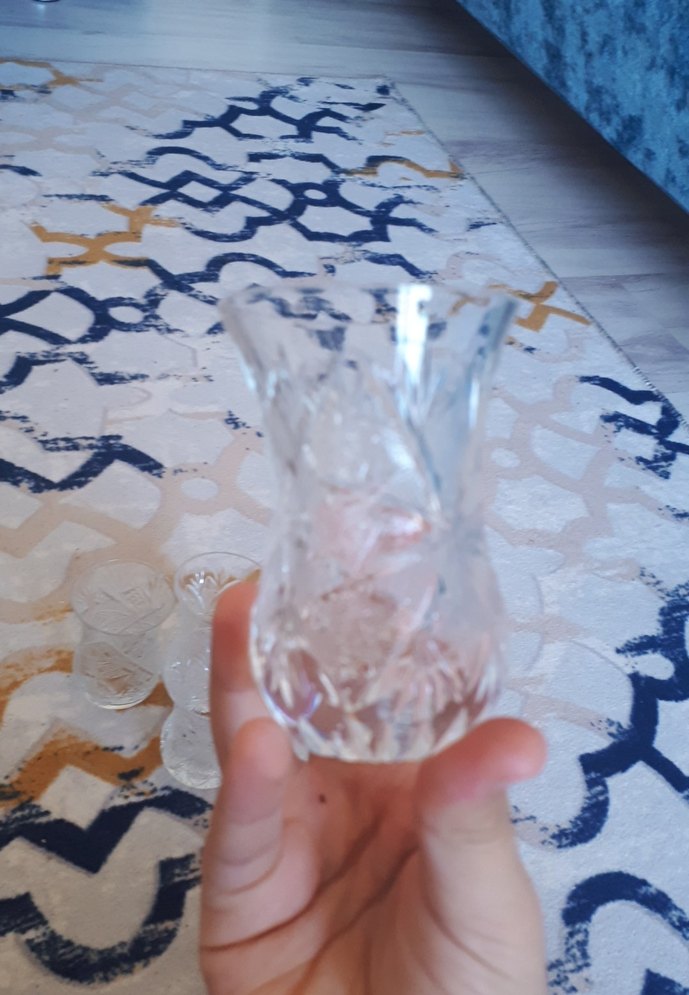 İşlemeli Kristal Bardak Seti - Görsel 2