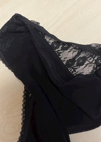 38 Beden Siyah Dantelli Gotik Midi Kadın İç Çamaşırı