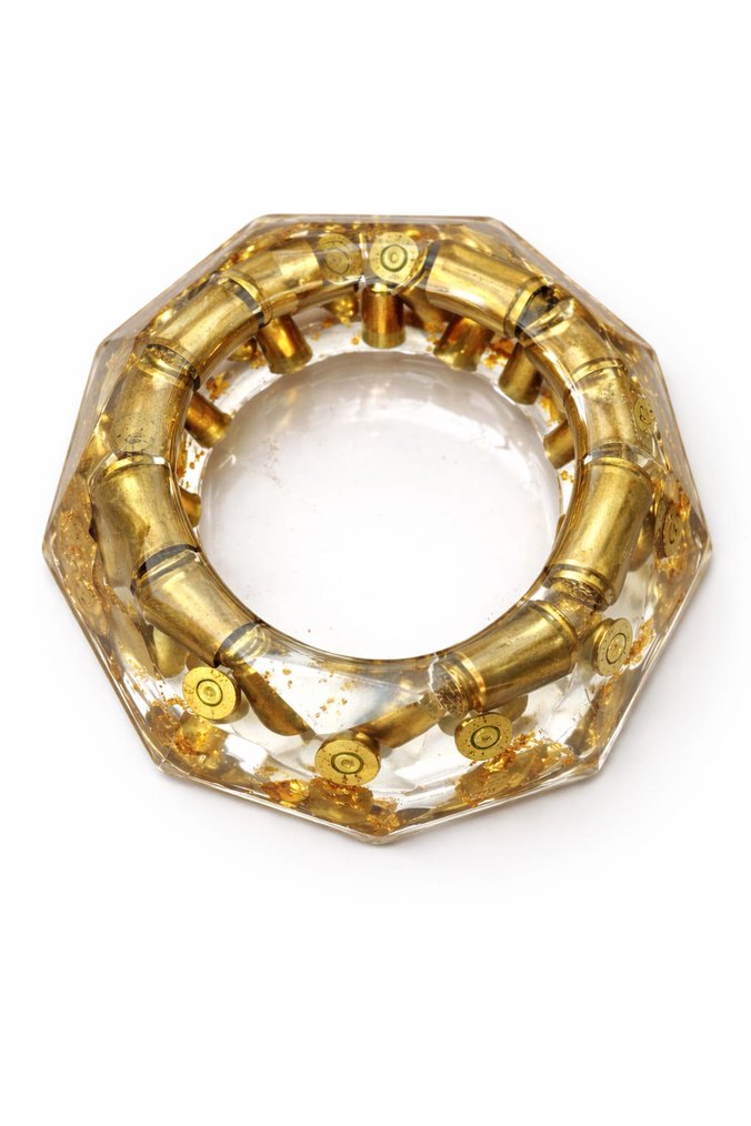 Epoksi el yapımı dekoratif küllük boş kovan detayli hediyelik - Görsel 3