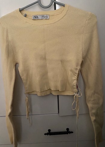 Zara Zara Bej Kadın Örme Yün Kazak
