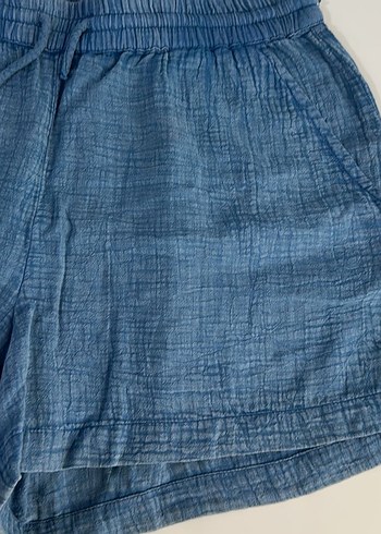 xl Beden Kadın Mavi Denim Mini Şort