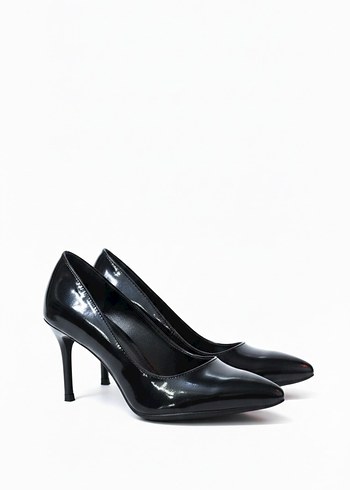 Rugan Parlak Siyah Stiletto - Görsel 3