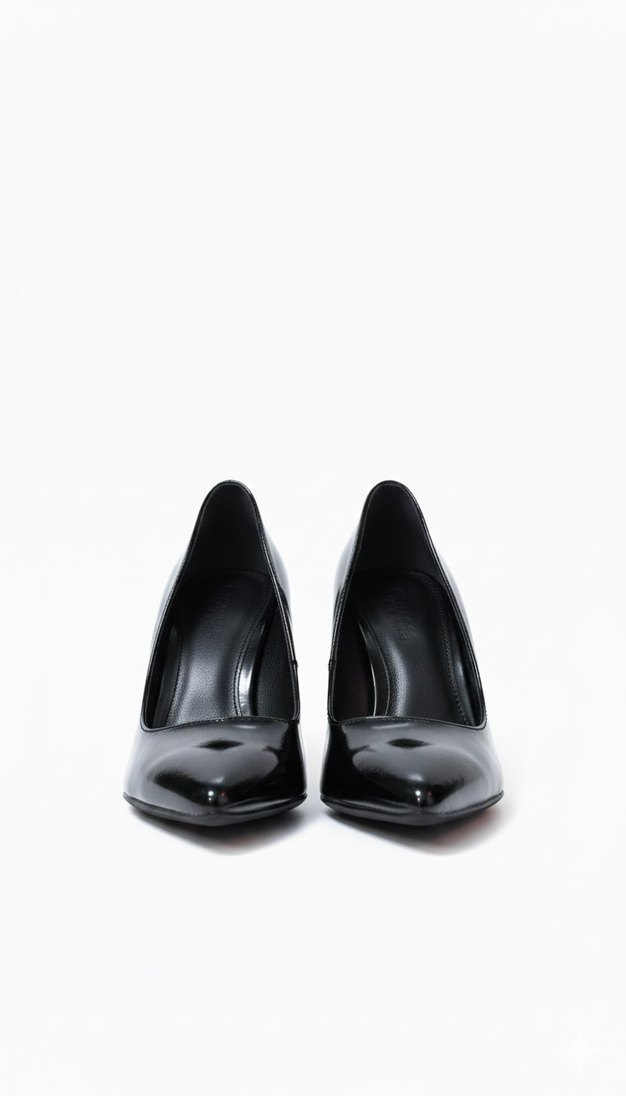 Rugan Parlak Siyah Stiletto - Görsel 2