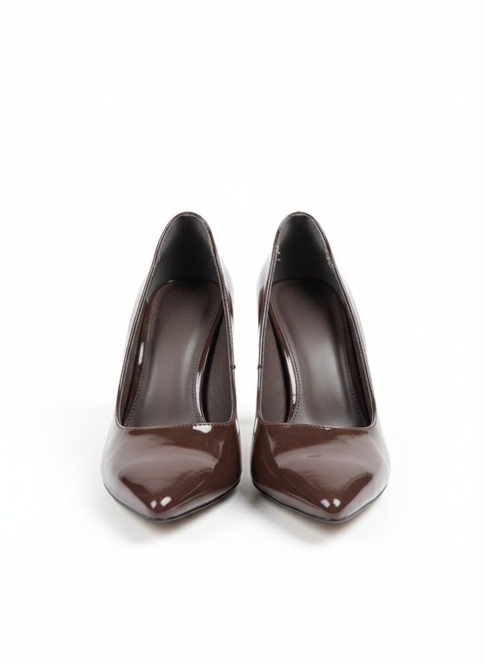 Kahverengi Stiletto Topuklu Kadın Ayakkabı - Görsel 2