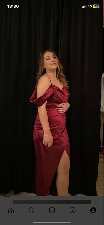 xl Beden bordo Renk Bordo elbise