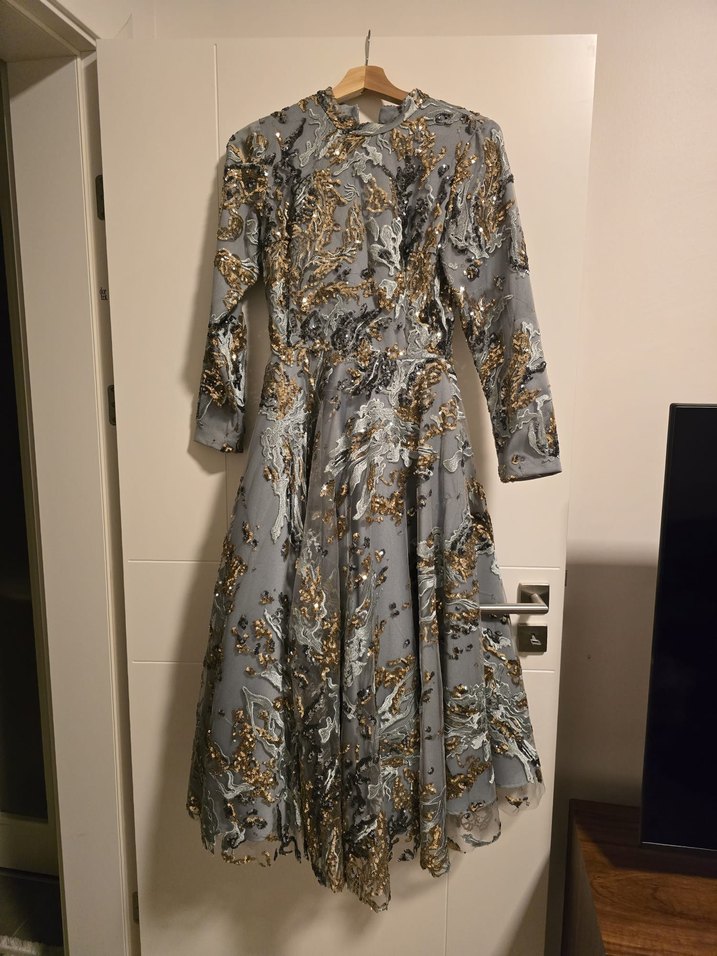 Abiye Elbise.özel dikim.36 beden - Görsel 4